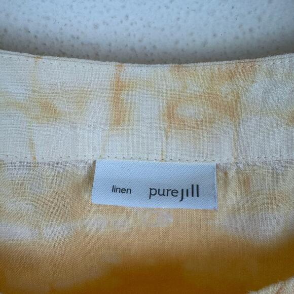 J. Jill Tie Dye Linen Top - Picture 3 of 6